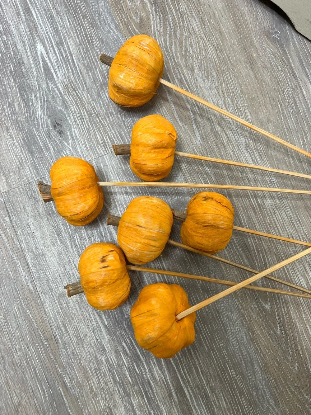 Set of 6 Pumpkin Picks